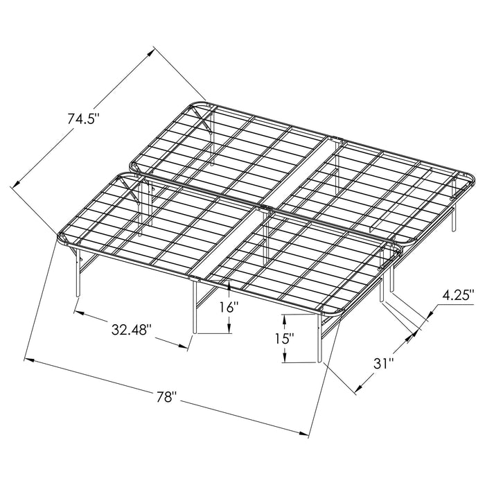 Mabel Foldable Platform Bed Frame