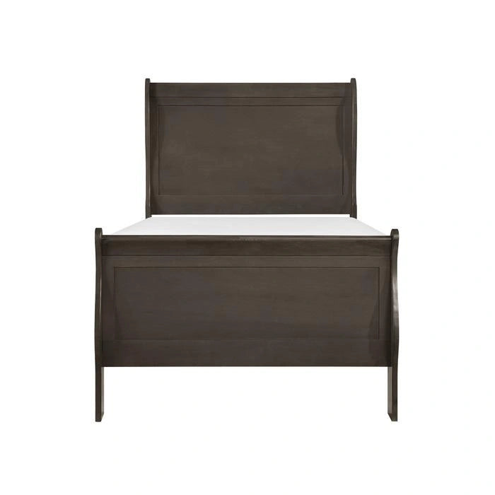 Mayville Twin Sleigh Bed in Gray 2147TSG-1
