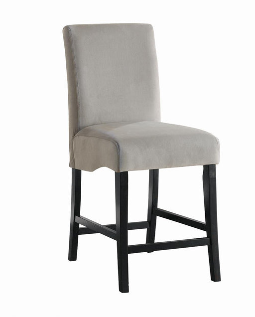 Stanton Upholstered Counter Height Chairs Grey and Black (Set of 2) image