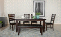Dalila Dining Room Set Cappuccino and Black image