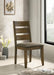 Alston Ladder Back Dining Side Chairs Knotty Nutmeg and Grey (Set of 2) image