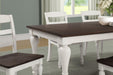 Madelyn 5-piece Rectangle Dining Set Dark Cocoa and Coastal White image