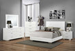 Felicity 5-piece Eastern King Bedroom Set Glossy White image