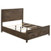 Woodmont California King Storage Bed Rustic Golden Brown image