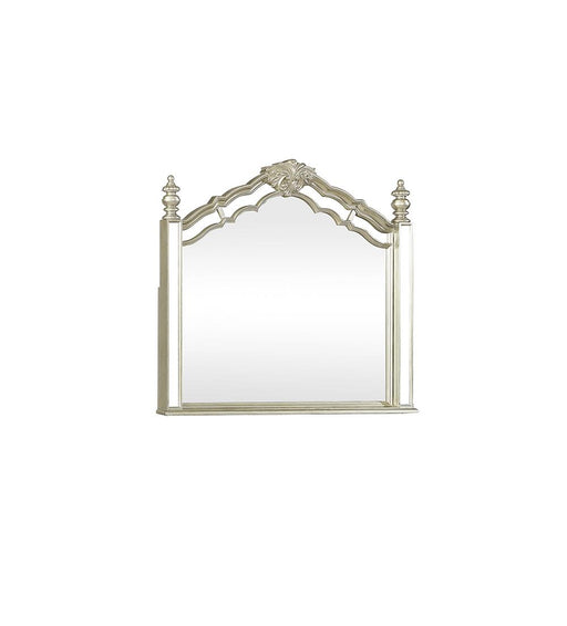 Heidi Arched Dresser Mirror Metallic Platinum image