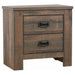 Frederick 2-drawer Nightstand Weathered Oak image