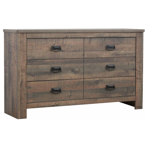 Frederick 6-drawer Dresser Weathered Oak image