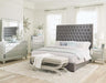 Camille 4-piece Eastern King Bedroom Set Grey and Metallic Mercury image