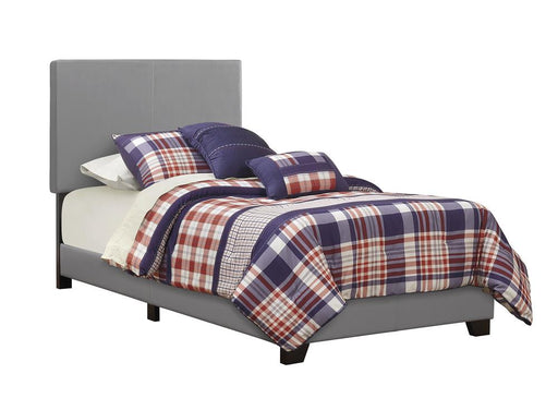 Dorian Upholstered Twin Bed Grey image