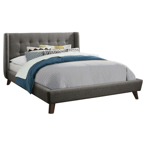 Carrington Button Tufted Full Bed Grey image