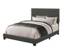 Boyd Full Upholstered Bed with Nailhead Trim Charcoal image