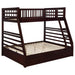 Ashton Twin Over Full 2-drawer Bunk Bed Cappuccino image