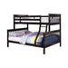 Chapman Transitional Black Twin over Full Bunk Bed image