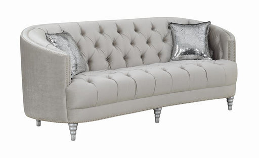 Avonlea Sloped Arm Tufted Sofa Grey image