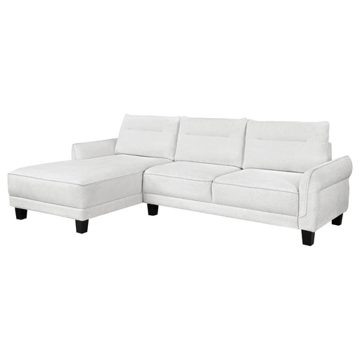 Caspian Upholstered Curved Arms Sectional Sofa image