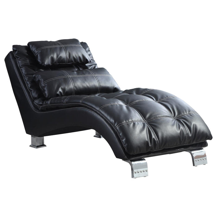 Dilleston Upholstered Chaise Black image