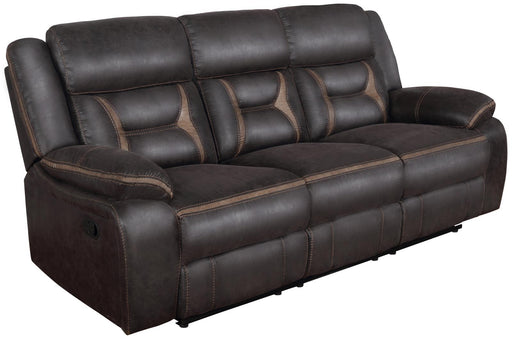 Greer Upholstered Tufted Back Motion Sofa image