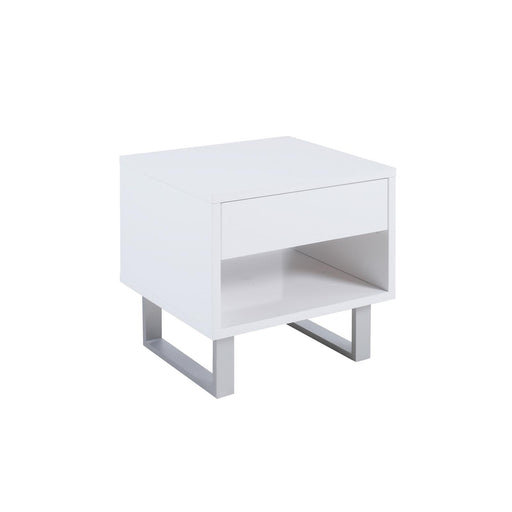 Atchison 1-drawer End Table High Glossy White image