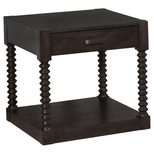 Meredith 1-drawer End Table Coffee Bean image
