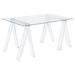 Amaturo Writing Desk with Glass Top Clear image