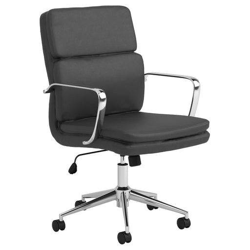 Ximena Standard Back Upholstered Office Chair Black image