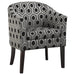 Jansen Hexagon Patterned Accent Chair Grey and Black image