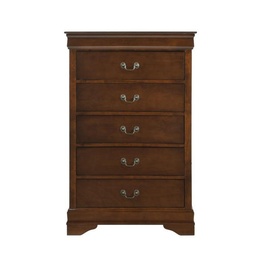 Homelegance Mayville 5 Drawer Chest in Brown Cherry 2147-9 image