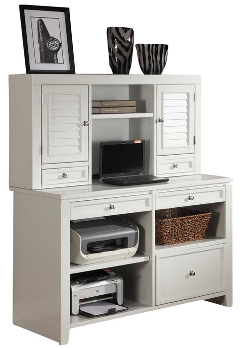 Parker House Boca Credenza and Hutch in Cottage White image