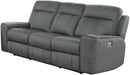 Parker House Parthenon Sofa Dual Power with USB and Power Headrest in Titanium image
