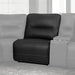 Parker House Spartacus Manual Armless Recliner in Black image