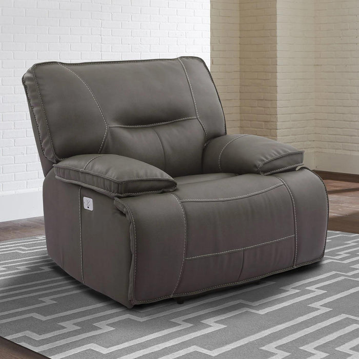 Parker House Spartacus Recliner Power with USB and Power Headrest in Haze image
