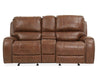 Steve Silver Keily Manual Glider Reclining Loveseat in Brown image