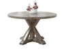 Steve Silver Molly Round Dining Table in Washed Grey Oak image