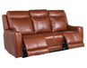 Steve Silver Natalia Leather Dual Power Reclining Sofa in Coach image