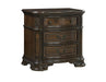 Steve Silver Royale 3 Drawer Nightstand in Brown Cherry image