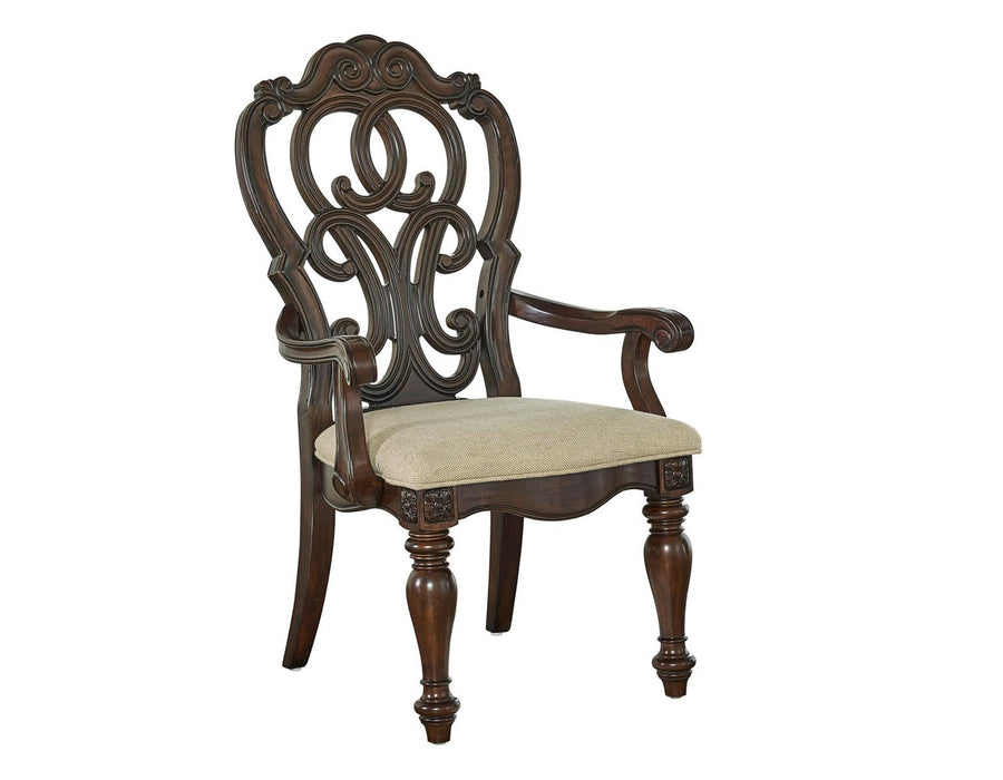 Steve Silver Royale Arm Chair in Brown Pecan (Set of 2) image