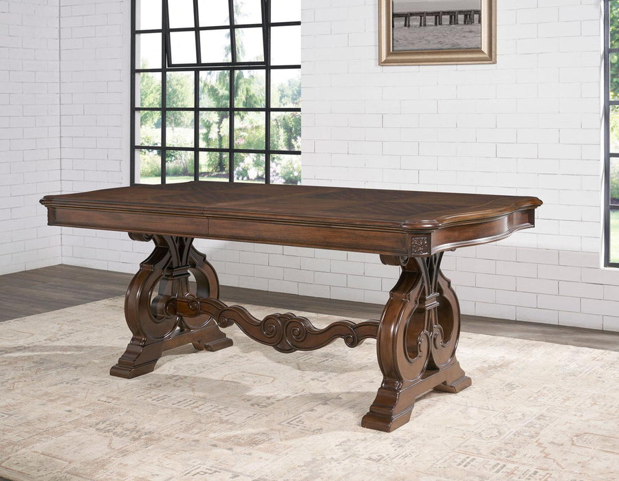 Steve Silver Royale Dining Table in Brown Pecan image