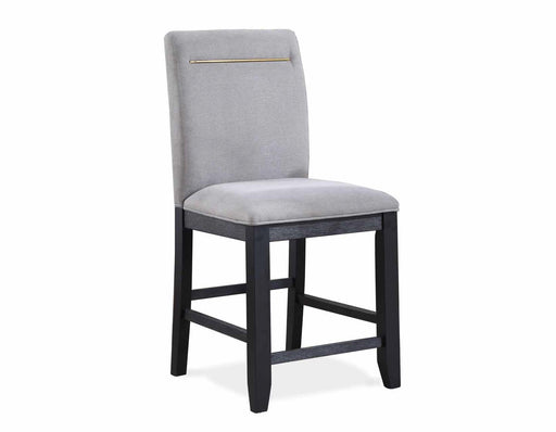 Steve Silver Yves Counter Chair in Rubbed Charcoal (Set of 2) image