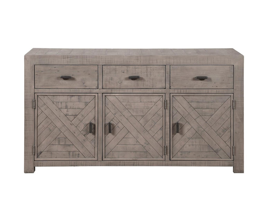 Steve Silver Auckland Reclaimed Wood Server in Weathered Grey image