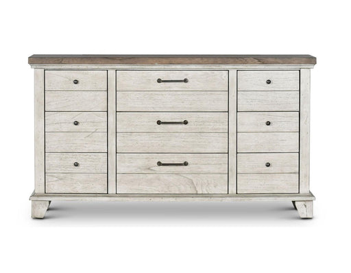 Steve Silver Bear Creek 9 Drawer Dresser in White Smoke Steve Silver Bear Creek 9 Drawer Dresser in White Smoke