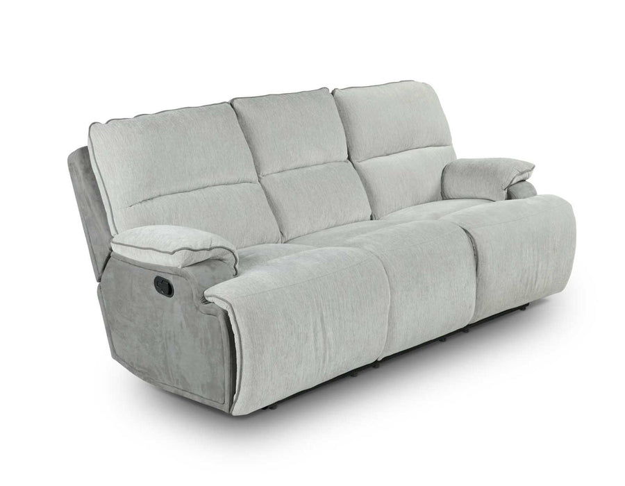 Steve Silver Cyprus Manual Reclining Sofa in Two-Tone Cloud image