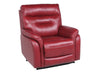 Steve Silver Fortuna Leather Dual Power Recliner in Wine image