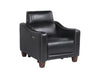 Steve Silver Giorno Dual Power Leather Recliner in Midnight image