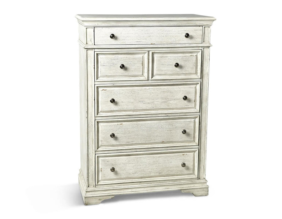 Steve Silver Highland Park 6 Drawer Chest in Cathedral White image