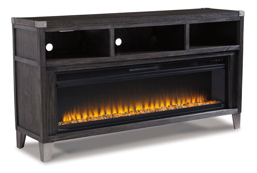 Todoe TV Stand w/LED Fireplace included - Nick's Furniture (IL)