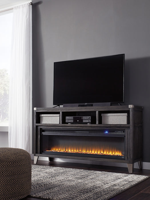 Todoe TV Stand w/LED Fireplace included - Nick's Furniture (IL)